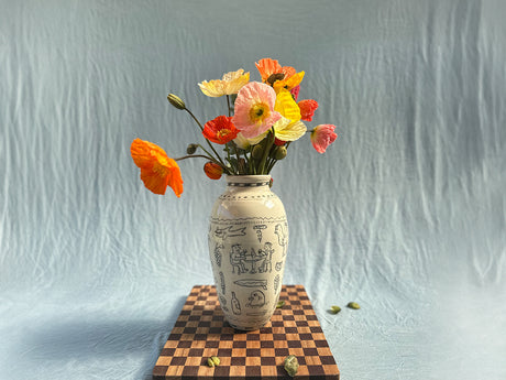 Limited edition hieroglyphic vase